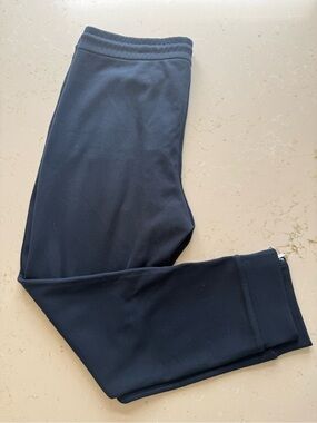 Armani Exchange Dark Navy Pleated Joggers